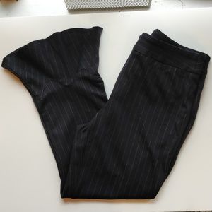 Funky pinstripe kick-flare dress pants
